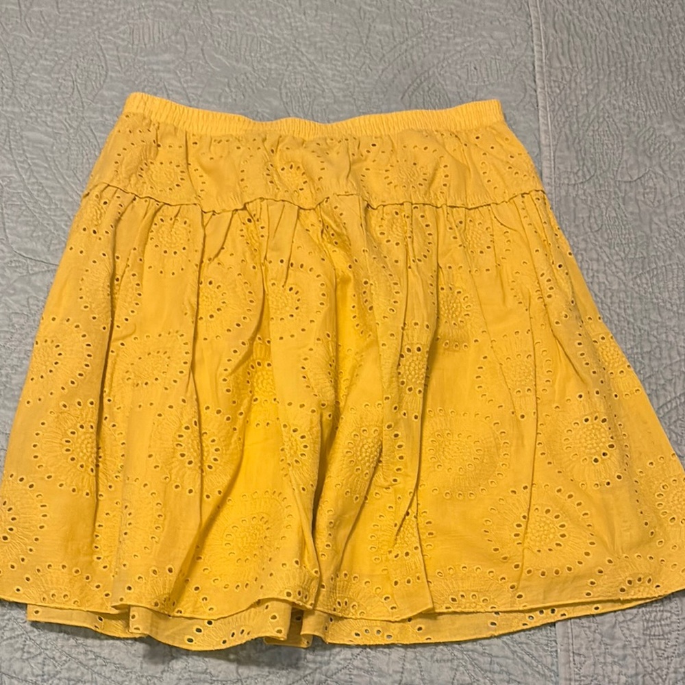 Old Navy Yellow Eyelet Women's Skirt